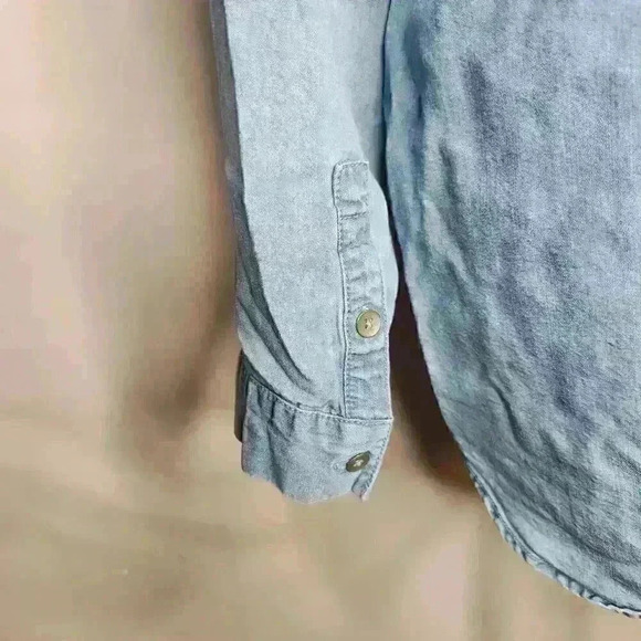 J. Jill women's denim blue pullover blouse size small - Picture 5 of 8